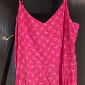 GAP Pink Floral Midi Dress